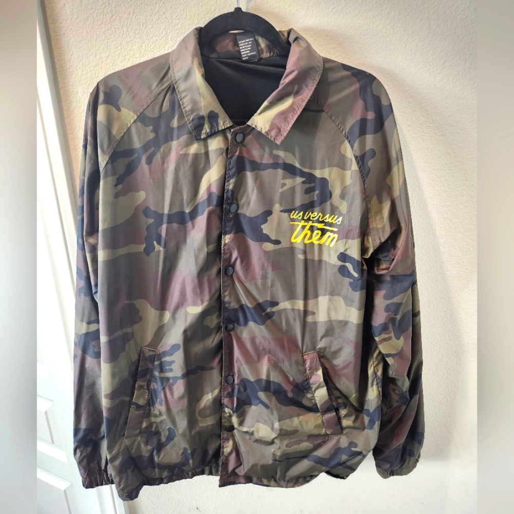 THRASHER Men's Jacket Camo Windbreaker Large Scater wear